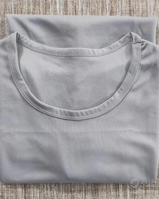 T-shirt sportiva uomo smanicata grigia 