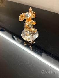 ELEFANTINO IN VETRO MURANO ORO CON BASE