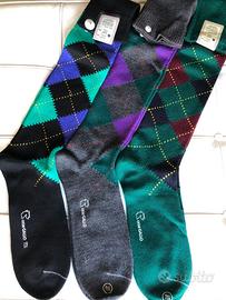 calze Gallo da uomo a rombi colorati misura 11,5