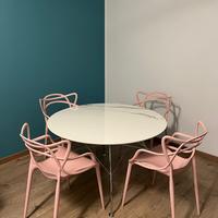 Tavolo Kartell Glossy + 4 sedie Kartell Masters