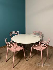 Tavolo Kartell Glossy + 4 sedie Kartell Masters
