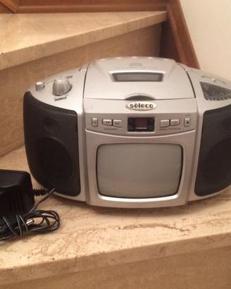 Radio portatile, lettore cd, tv b/n