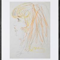 Quadro Disegno ritratto originale certificato