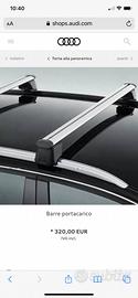 Barre portacarico AUDI ORIGINALI e MAI USATE
