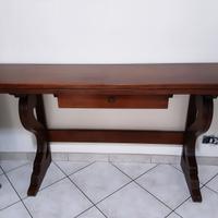 Tavolo consolle in legno con 4 sedie