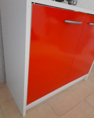 mobile bagno rosso