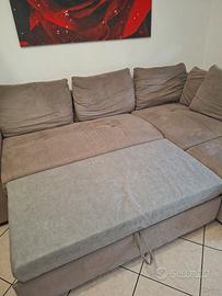 Divano letto con cassettone