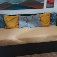 Divano/letto singolo e matrimoniale con cassettoni