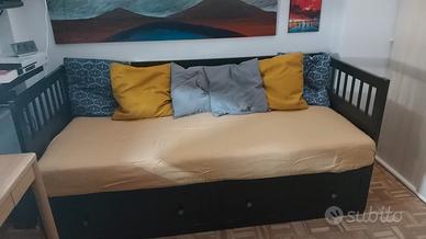 Divano/letto singolo e matrimoniale con cassettoni