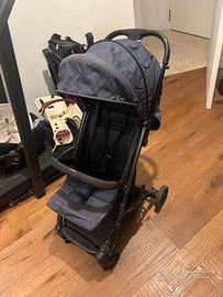 Passeggino Inglesina blu denim con capotta
