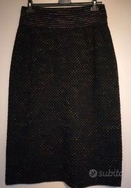 Gonna Missoni nera a pois