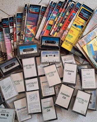 "COMMODORE COMPUTER CLUB" 36 riviste + 32 cassette