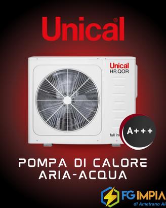 Pompa di calore Unical Aria/Acqua 9kW R32 A+++
