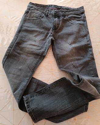 jeans uomo nero taglia 44 