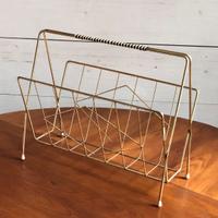 Portariviste Vintage Retro Anni ‘50 Acciaio Dorato