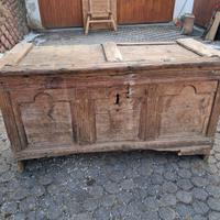 Antica cassapanca tirolese 130cm