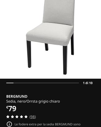 Sedie cucina bergmund Ikea
