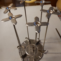 Spiedini multipli da forno con girarrosto