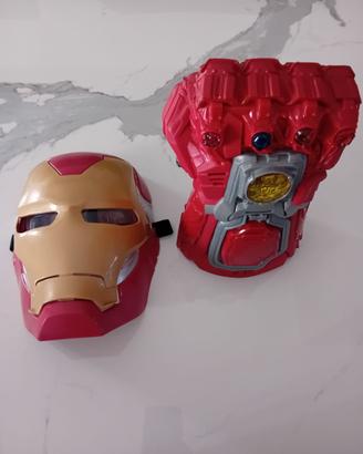 Maschera e pugno elettronico IRON MAN