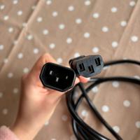 Prolunga 2 mt con attacco IEC C13/14 (PC e TV)