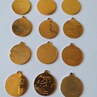 Set Completo 12 Medagliette Zodiaco Vintage
