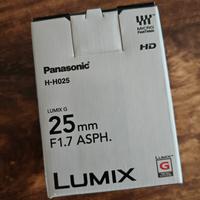 Panasonic Lumix 25mm F1.7 NUOVO