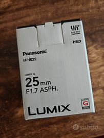 Panasonic Lumix 25mm F1.7 NUOVO