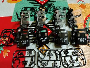 8 minifigur compatibili lego polizia SWAT militar