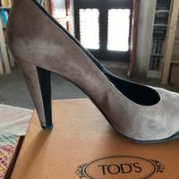 Decolletè Tod's tacco camoscio n.37.5