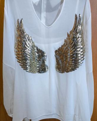 Camicia e top di marca con decori taglia forte