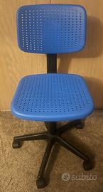 Sedia da Scrivania Girevole IKEA ALRIK - Blu