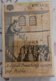 Carte da gioco rivoluzione isole brtanniche XVII s