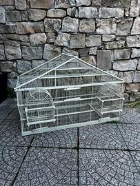 Gabbia voliera artigianale uccelli canarini