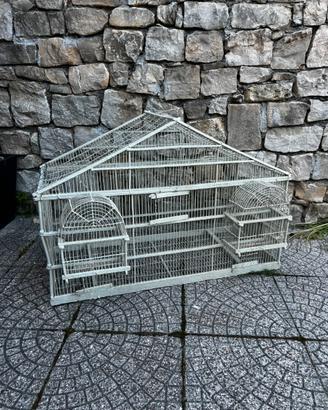 Gabbia voliera artigianale uccelli canarini