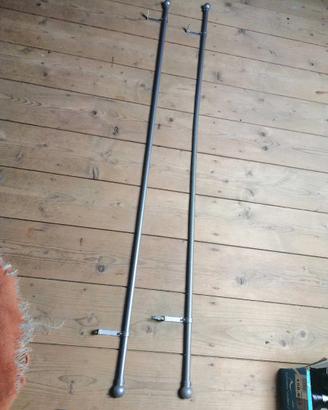 Coppia bastoni per tenda