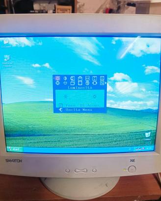 Monitor SamTron 76e VGA 17" CRT Retro PC Funziona