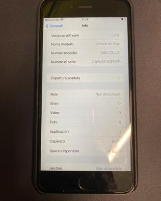 IPhone 6s plus 16GB SILVER