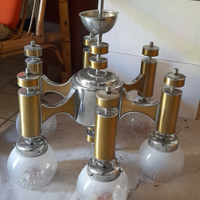 Lampadario modernariato 6 luci