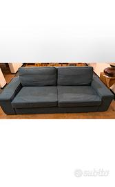Divano Ikea Kivik 3 posti in tessuto blu