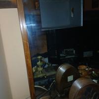 specchio  più decorazioni in ceramica 