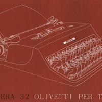 Poster Olivetti- "Lettera 32 Olivetti per tutti"