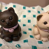 Coppia di gatti bianco/nero Thun uovo Bauli 2026