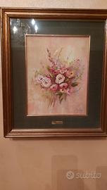 2 Quadri Dipinti ad Olio Galda soggetto fiori