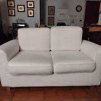 COPPIA DI DIVANI DUE POSTI COLOR PANNA