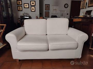 COPPIA DI DIVANI DUE POSTI COLOR PANNA