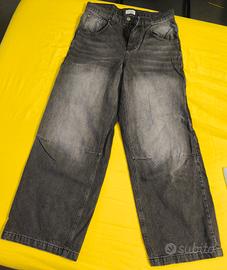 Pantalone baggy Yourturn nero sfumato