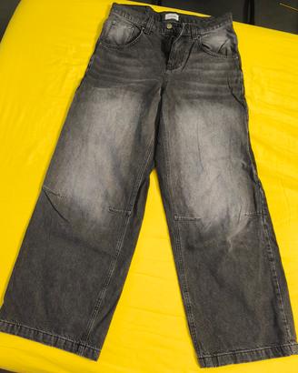 Pantalone baggy Yourturn nero sfumato