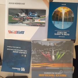 vari libri auto,frecce tricolori, spazio