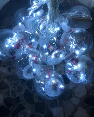 Luci palle di natale