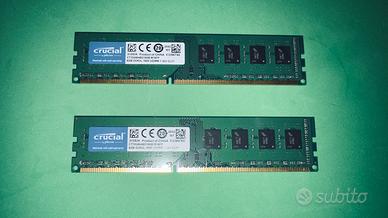 RAM Crucial DDR3 16Gb per PC desktop
